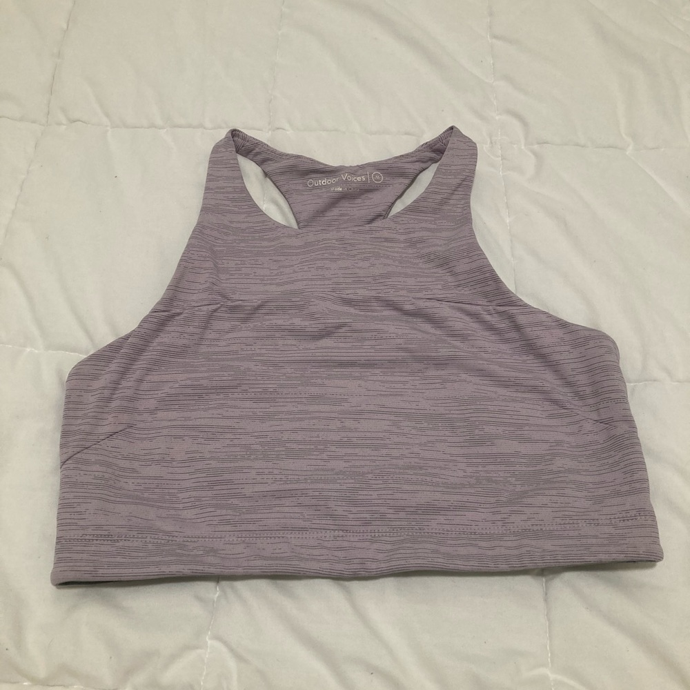 Outdoor voices techsweat crop top - M